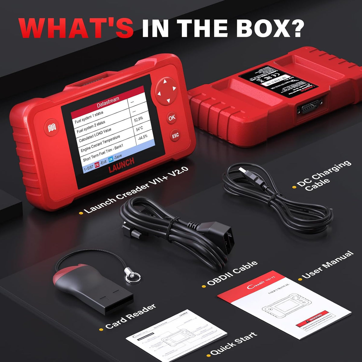 LAUNCH Creader VII+ V2.0 OBD2 Diagnostic Scanner LAUNCH