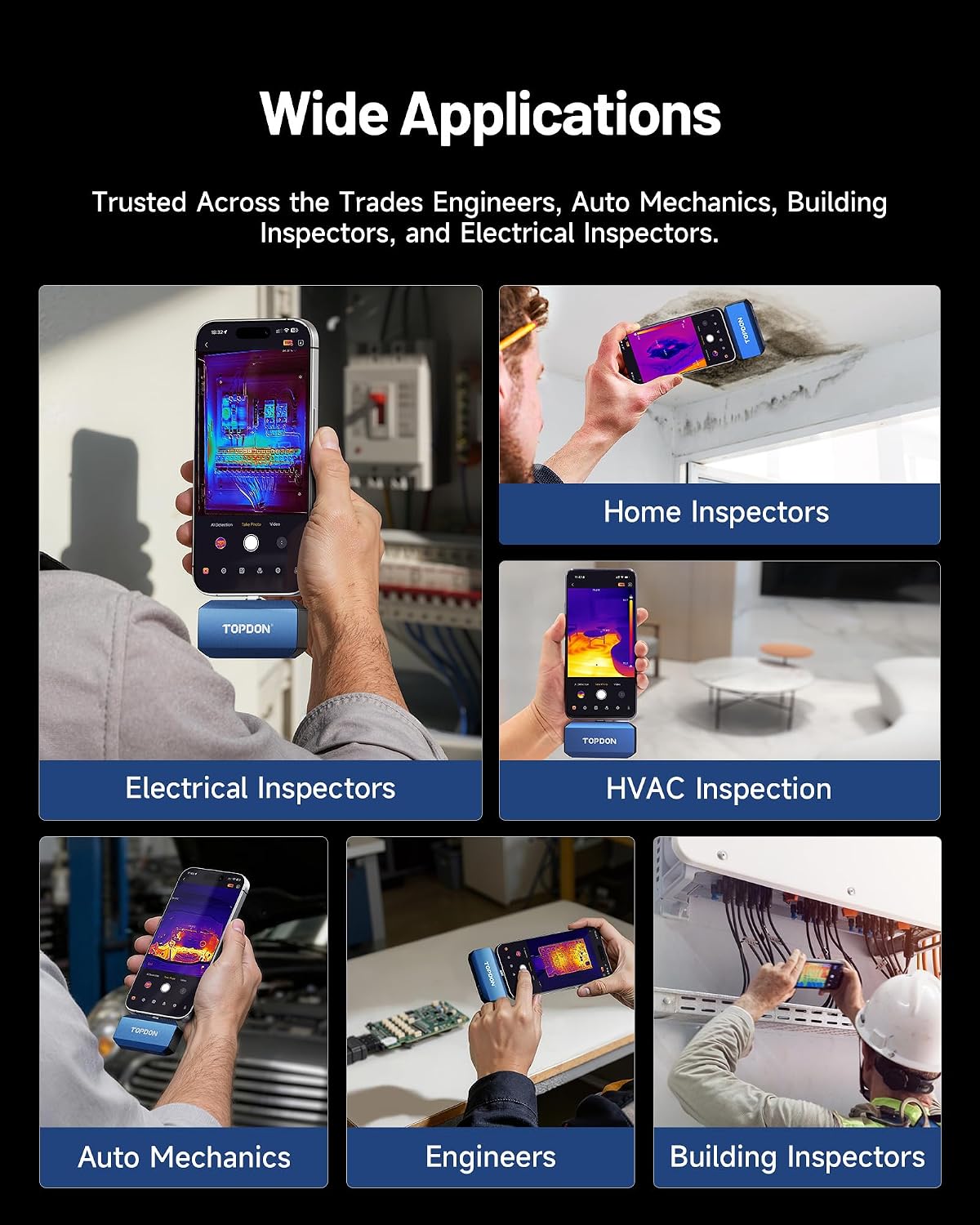 TOPDON TC001 MAX Dual-Lens Thermal Imaging Camera for USB-C iPhone iPad Android Topdon