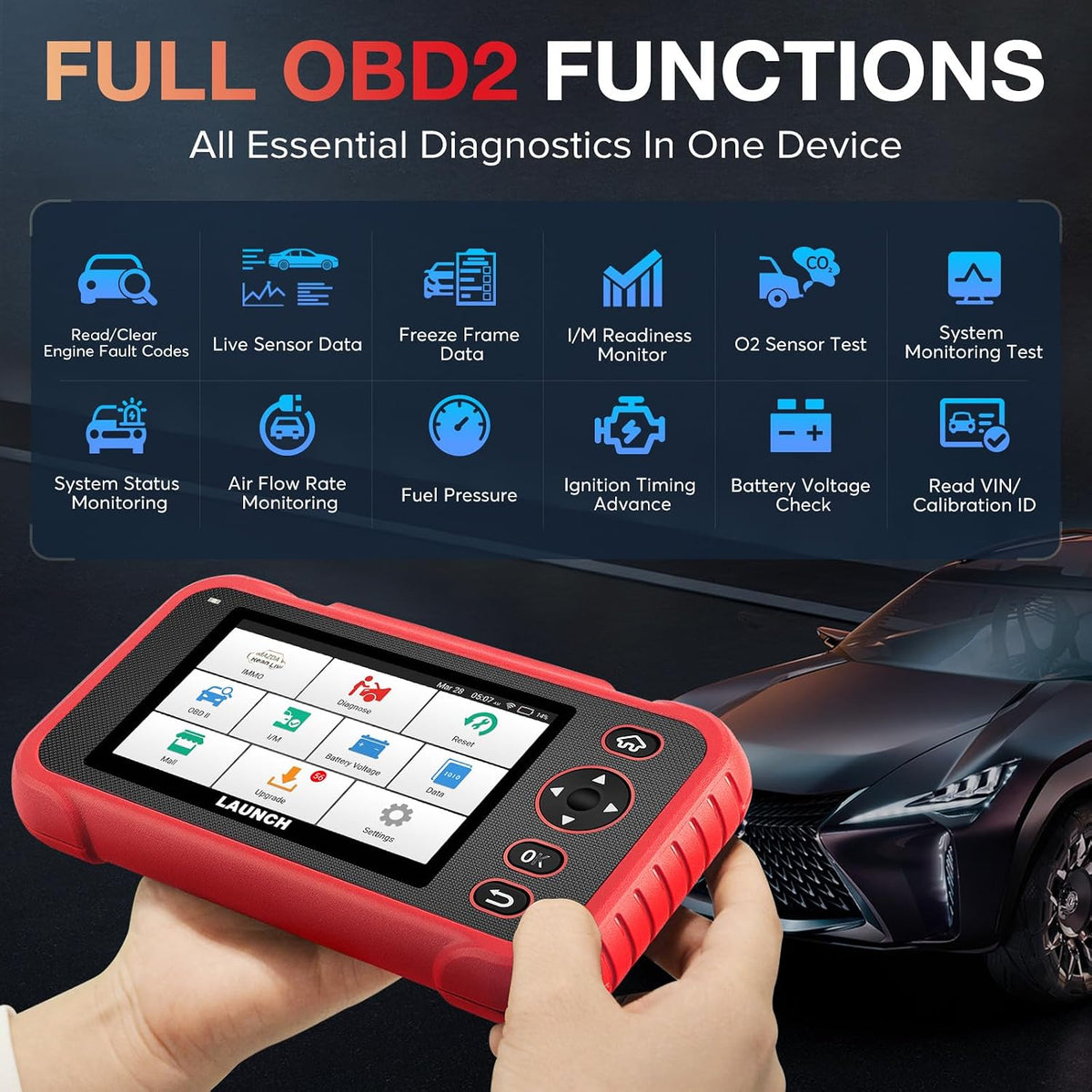 LAUNCH CRP123E Plus All-System OBD2 Diagnostic Scanner LAUNCH