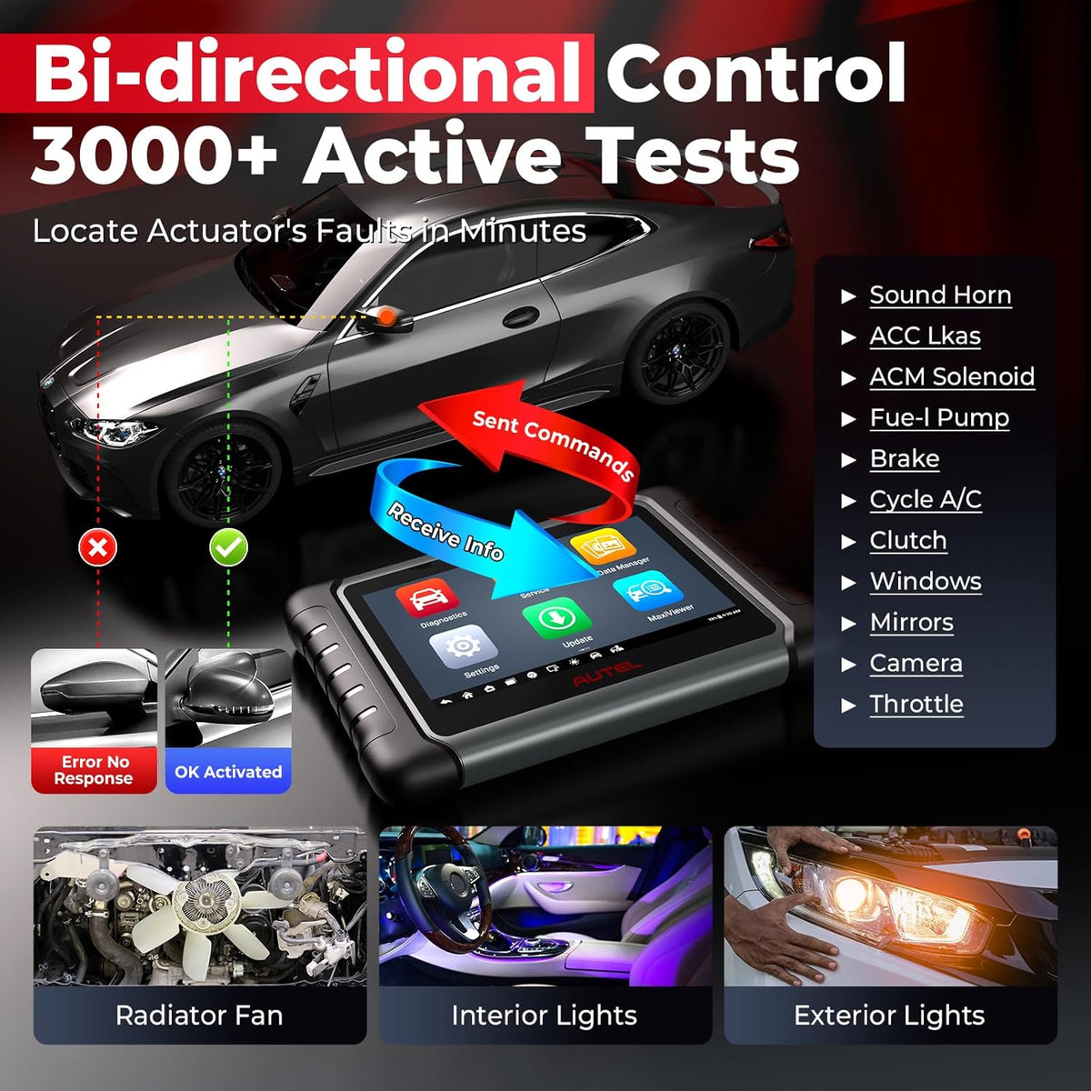 Autel MaxiPRO MP808S Active Test