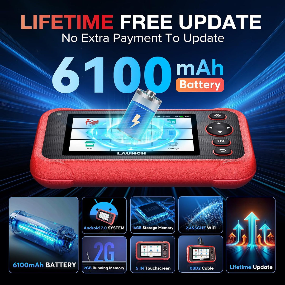 LAUNCH CRP123E Plus All-System OBD2 Diagnostic Scanner LAUNCH