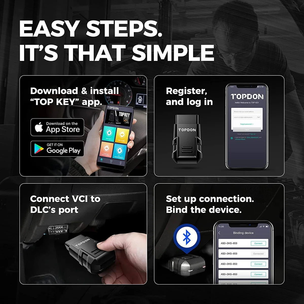 TOPDON TOPKEY Car Key Programmer Jeep Dodge Chrysler FairTools