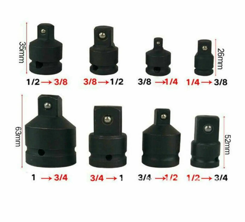 8pc Impact Socket Adapter Set FairTools