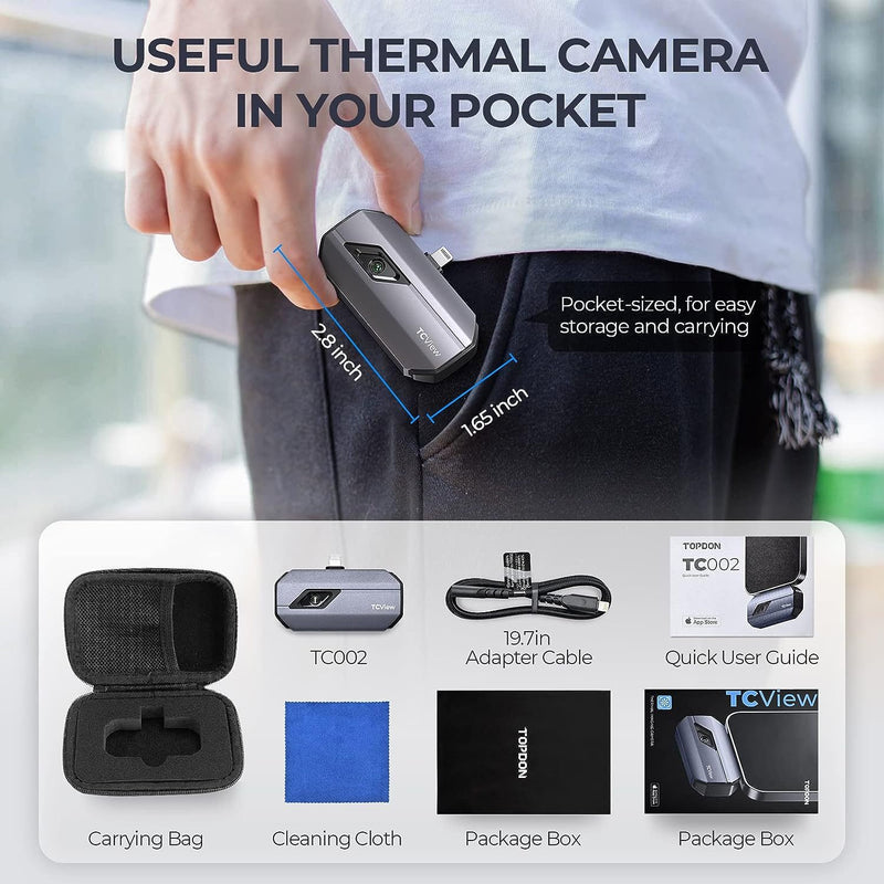 Topdon TCView TC002 Thermal imaging Camera for iOS (iPhone & iPad)
