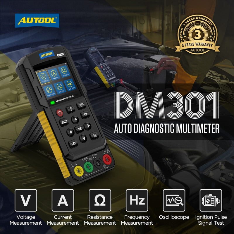 AUTOOL DM301 Auto Diagnostic Multimeter Car Circuit Tester Autool