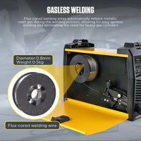 AUTOOL M518 No Gas MIG Welder, Gasless IGBT Inverter Automatic Feed Flux Core Wire Welding Machine 110V Autool