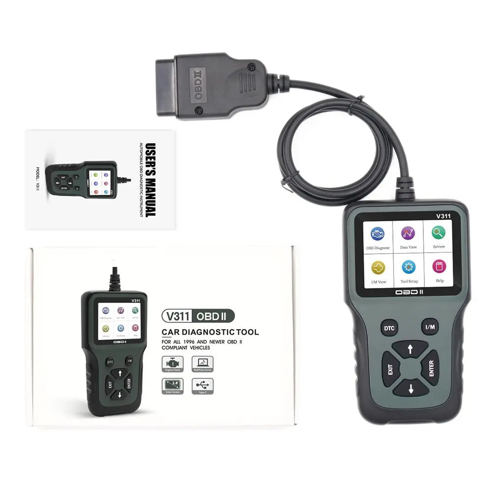 Acouto ABS V311 Diagnostic Tool 8-36V OBD2 Fault Code Reader Car Scanner FairTools