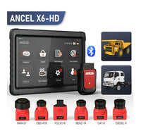 Ancel X6 HD Heavy-Duty Truck Diagnostic Car Scanner 24V 12V Ancel