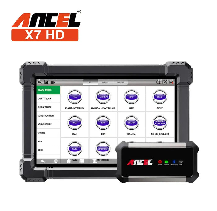 Ancel X7 HD Heavy Duty Truck Diagnostic Scanner Full System 12V 24V - FairTools