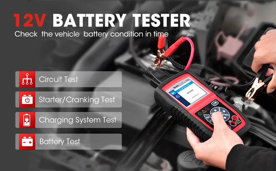 Code Reader Battery Tester Avometer for 12 Volts Batteries