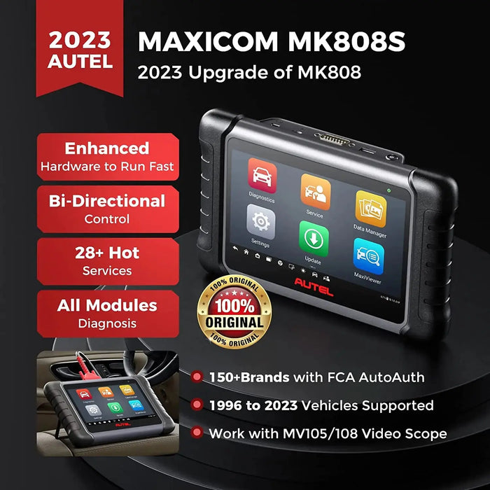 Autel MaxiCOM MK808S All System Diagnosis Bidirectional Tool Scanner - FairTools