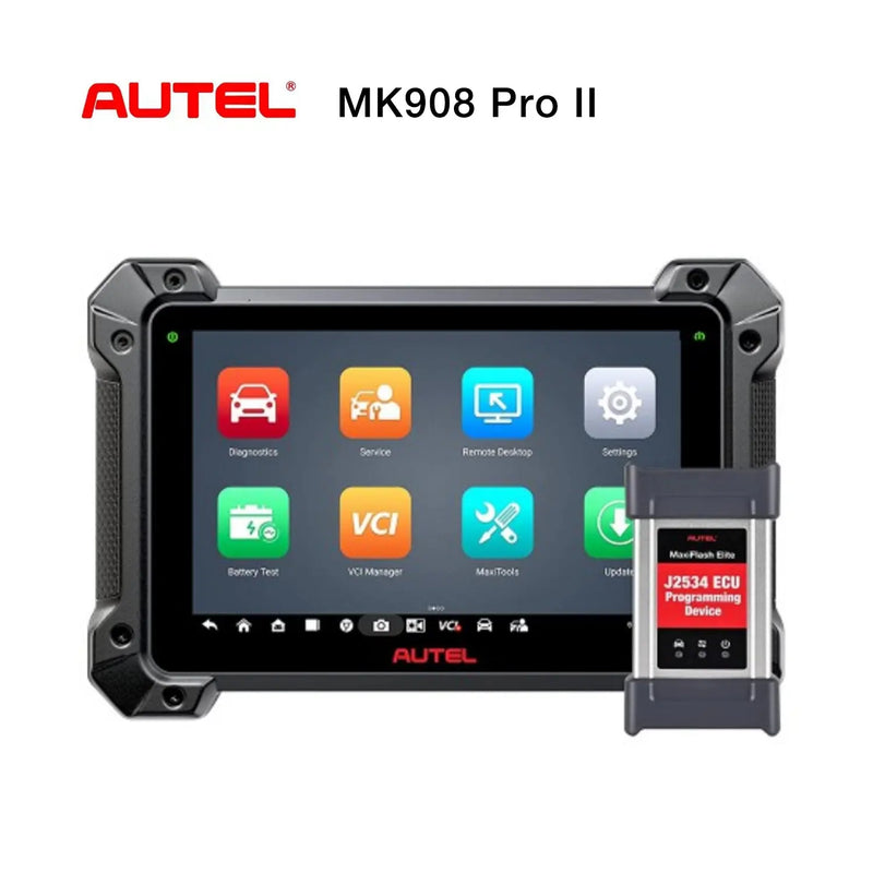 Autel MaxiCOM MK908 Pro II MK908P II: 2023 J2534 Reprogramming Tool as MaxiSYS MS908S Pro II, Elite II PRO, MSUltra MS919, J2534 Pass-Thru, OE Coding, 36 Service 150 Makes, Active Test, OS 10, 4+128G Autel