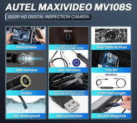 Autel MaxiVideo MV108S Borescope Inspection Camera Endoscope Autel