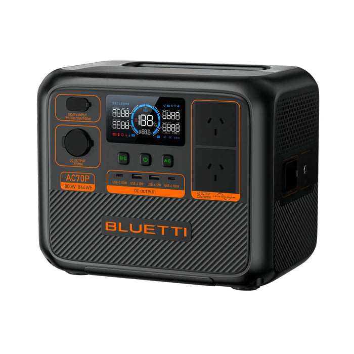 BLUETTI AC70P Portable Power Station | 1,000W 864Wh Bluetti