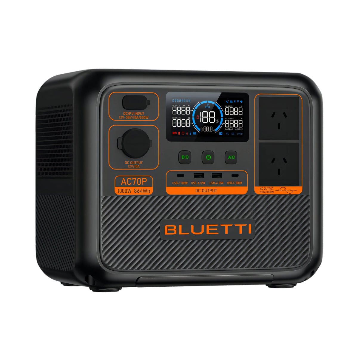 BLUETTI AC70P Portable Power Station | 1,000W 864Wh Bluetti