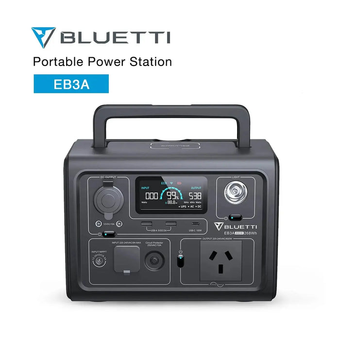 BLUETTI EB3A Portable Power Station | 600W | 268Wh - FairTools