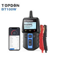 Topdon BT100W 12V Bluetooth Battery Tester Automotive 2 in 1 Car Battery Tester Topdon