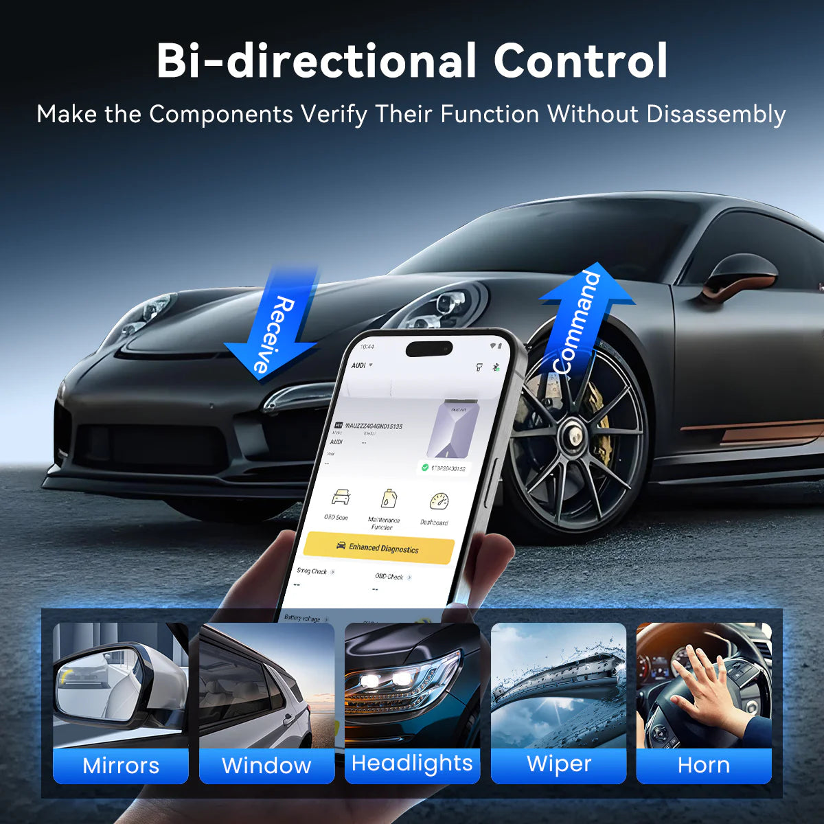 Thinkcar Mucar BT200 MAX AI-Powered OBD2 Bluetooth Scanner Bi-Directional Free Lifetime Update FairTools