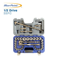 Blue Point 1/2 Drive Socket Set, 33pcs Blpgss1233 BluePoint