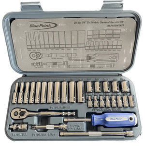 Blue Point 29 Piece 1/4 Drive Socket Set BLPATSM1429