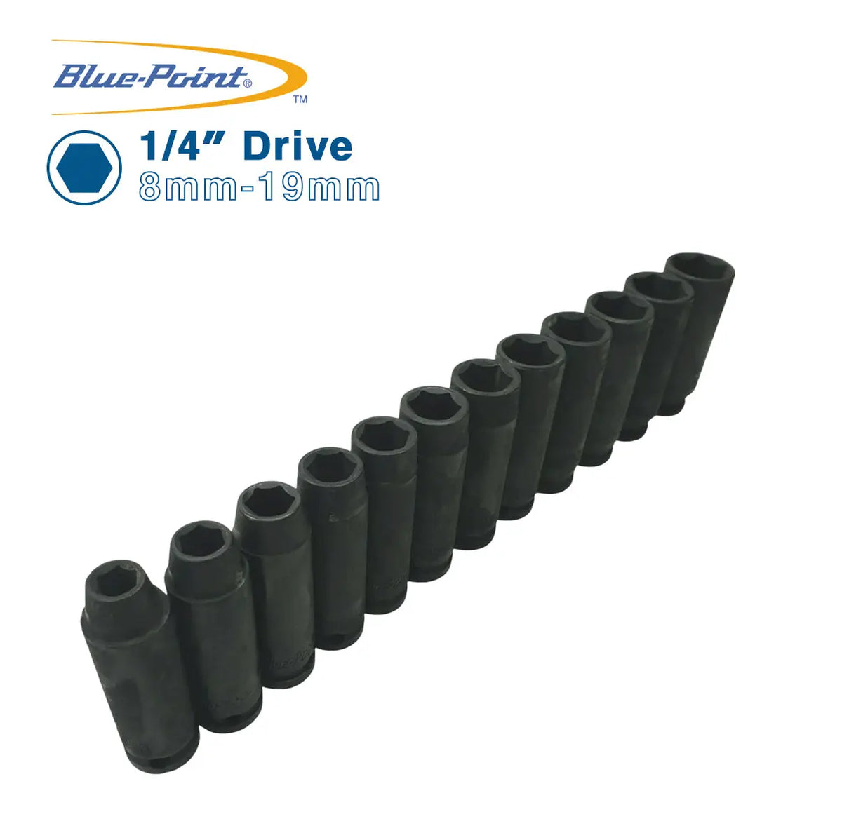 Blue Point 3/8 Drive Metric Tube Impact Sockets BLPLSMIM388-19 BluePoint