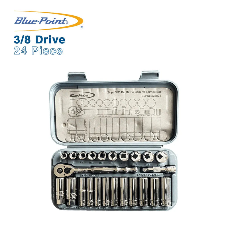 Blue Point 3/8 Drive Socket Set 24 Piece BluePoint