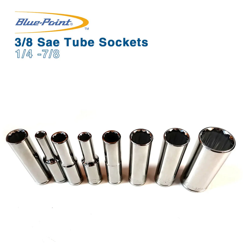 Blue Point 3/8 Sae Tube Sockets 1/4 -7/8 BluePoint