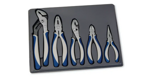 Blue-Point 5 Pieces Standard Pliers Set - Blue/Grey (BPL501)