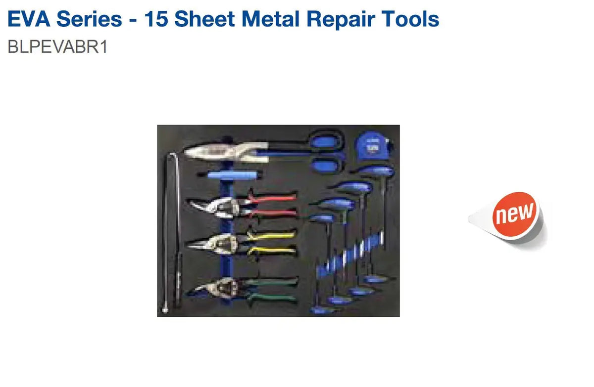 Blue Point EVA Series—15 pieces of sheet metal repair tools BLPEVABR1 - FairTools