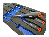 Blue Point EVA Tool Tray Set - 8-Piece Diamond-Coated Three-Color Handle Star Screwdriver Set BluePoint