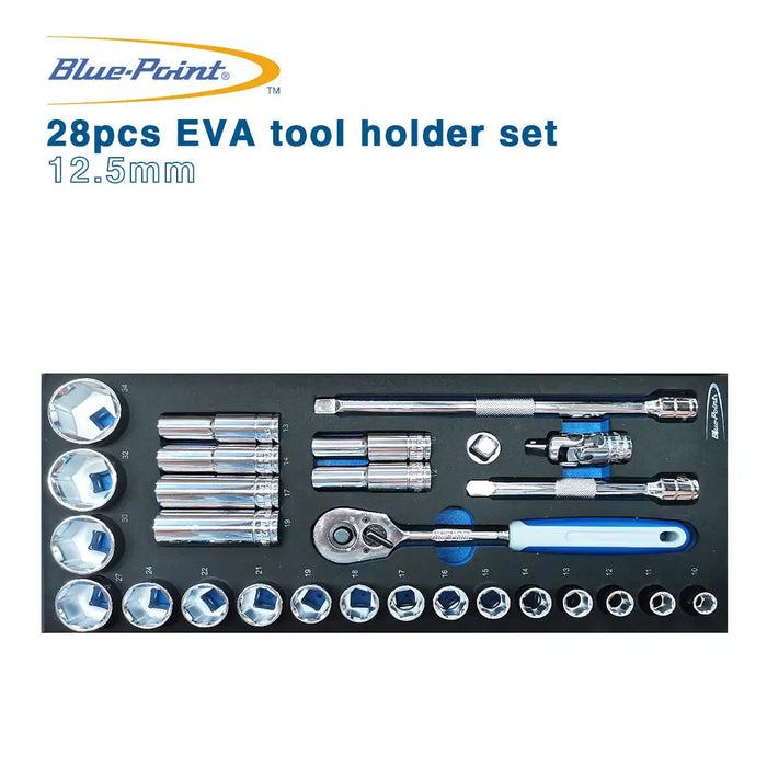 Blue Point EVA tool holder set - 12.5mm series metric sockets 28pcs BLPEVA3 - FairTools
