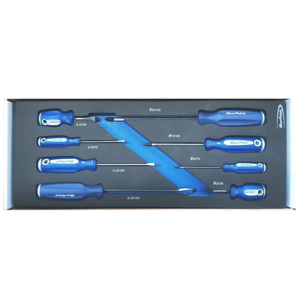 Blue Point EVA tool holder set -8pcs straight and cross screwdriver BLPEVA8 - FairTools