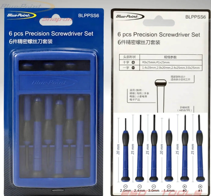 Blue-Point Professional Precision Screwdriver Set BLPPSS6 - FairTools