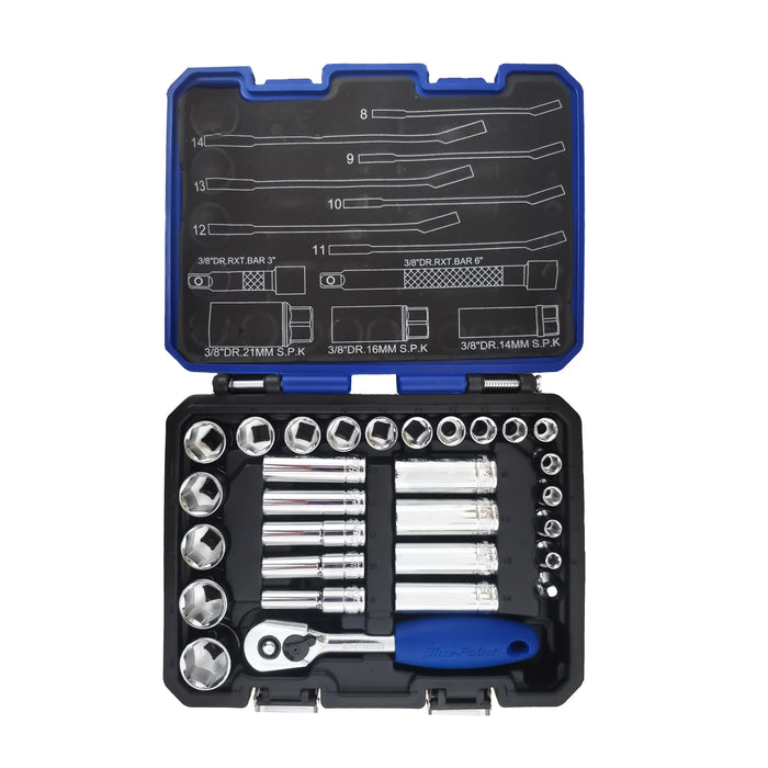 Blue Point Tools 41-Piece 3/8 Drive Metric General Service Set BluePoint