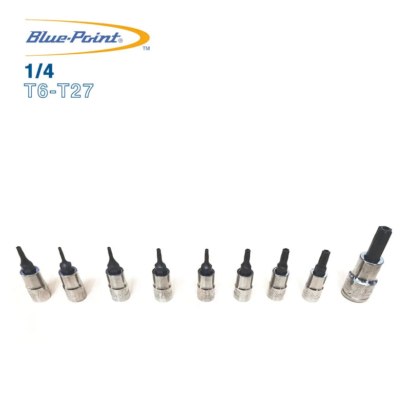 Blue Point Torx Tamper Sockets 1/4 T6-T27 BluePoint