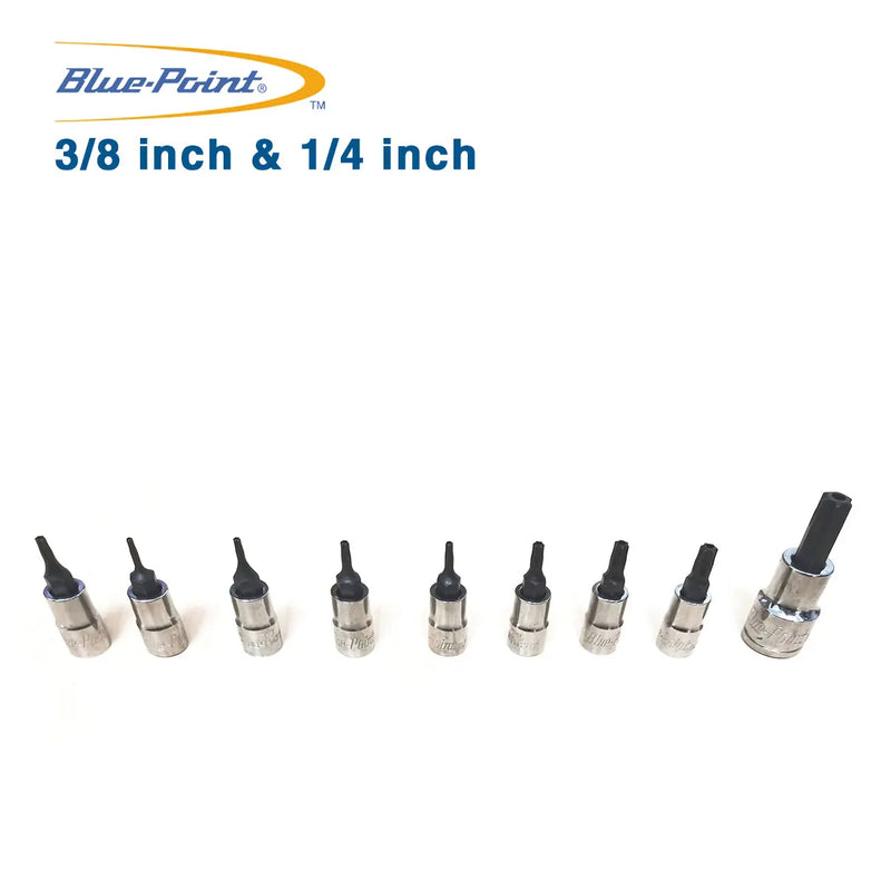 Blue Point Torx Tamper Sockets 3/8 inch & 1/4 inch BluePoint
