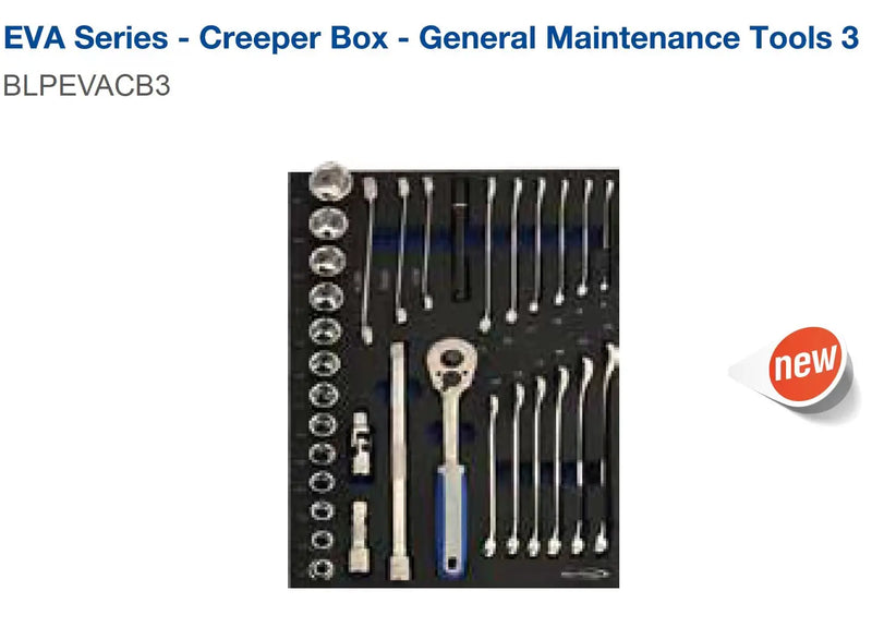 Blue point EVA series—Creeper Box general maintenance tools BLPEVACB3 - FairTools