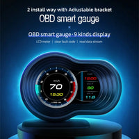 Car OBD2 GPS Gauge HUD Head-Up Digital Display Speedometer Turbo RPM Alarm Temp - FairTools Car OBD2 GPS Gauge HUD Head-Up Digital Display Speedometer Turbo RPM Alarm Temp