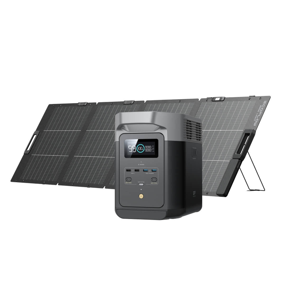 EcoFlow Delta 2 + 220W Lightweight Portable Solar Panel EcoFlow