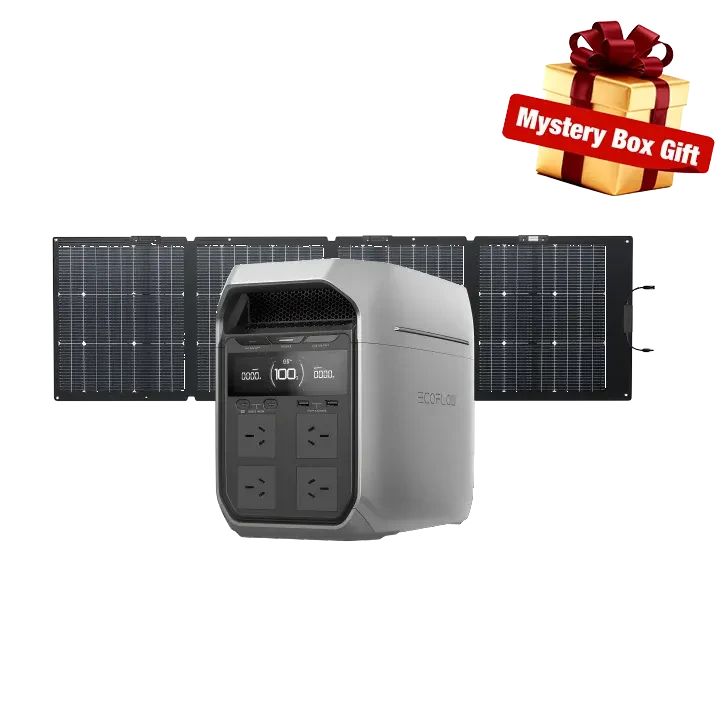 EcoFlow Delta 3 Plus + 220W Bi-Facial Solar Panel EcoFlow