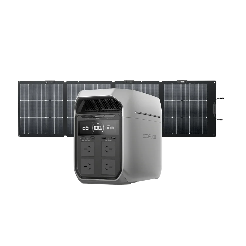 EcoFlow Delta 3 Plus + 220W Bi-Facial Solar Panel EcoFlow