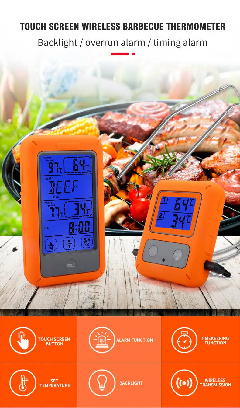 Double Needle Probe Display Digital Cooking Food Meat Thermometer ThermoPro