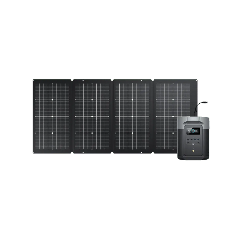 EcoFlow DELTA 2 MAX+ Nextgen 220W Bi-facial Solar Panel EcoFlow