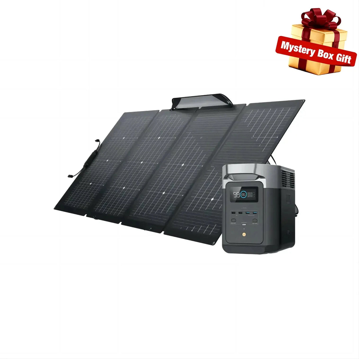 EcoFlow DELTA 2 MAX + 220W Bi-facial Solar Panel EcoFlow
