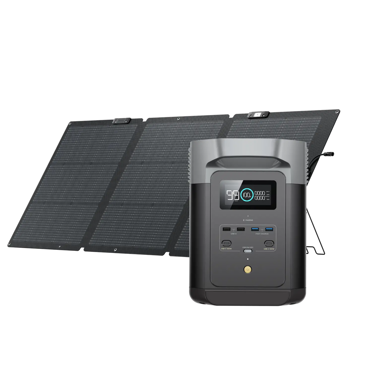 EcoFlow Delta 2 + 160W Nextgen Solar Panel Bi-facial FairTools