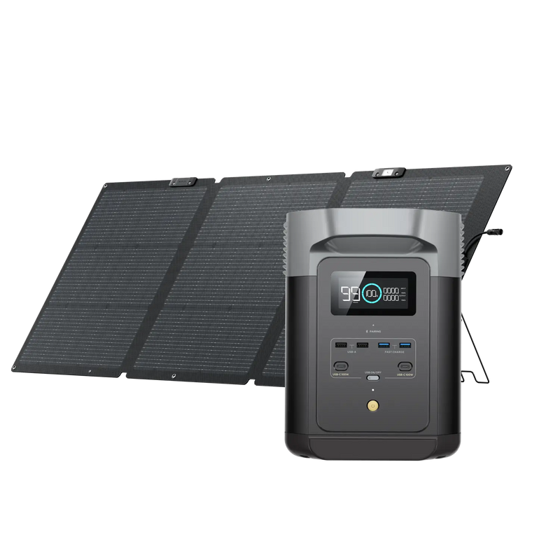 EcoFlow Delta 2 + 160W Nextgen Solar Panel Bi-facial FairTools