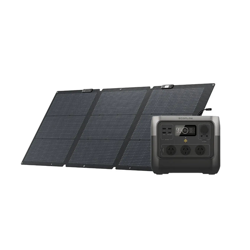 EcoFlow RIVER 2 Pro + NextGen 160W Bifacial Portable Solar Panel EcoFlow