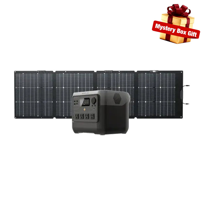 EcoFlow RIVER 2 Pro + 220W Bifacial Portable Solar Panel EcoFlow