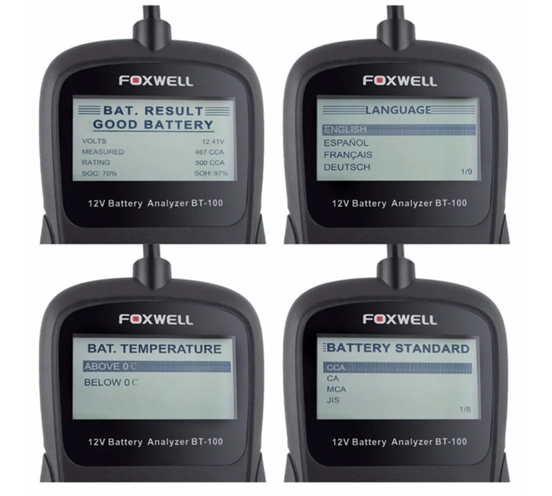 Foxwell BT100 12V Car Battery Tester