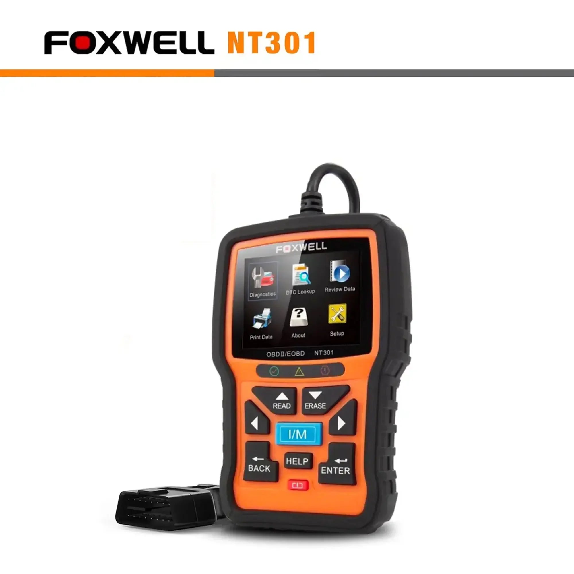 Foxwell NT301 OBD2 DTC Scanner Live Data Car Diagnosis – FairTools